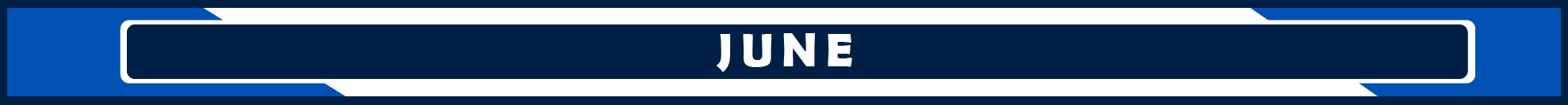 June Blue and white banner